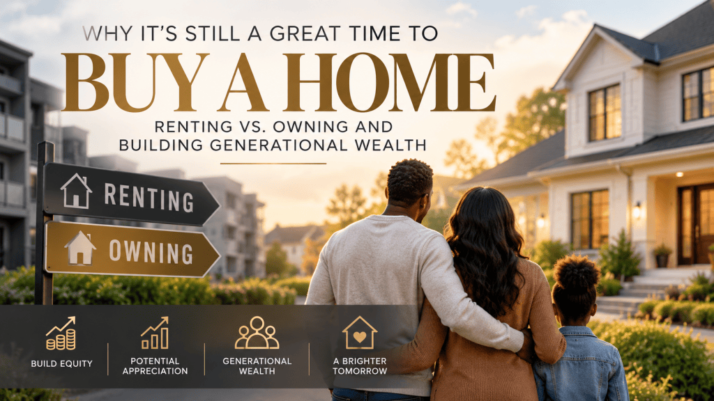 Why It’s Still a Great Time to Buy a Home: Renting vs. Owning and Building Generational Wealth